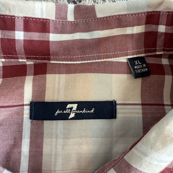 7 for All Mankind Men’s Button Down Shirt - Picture 2 of 2